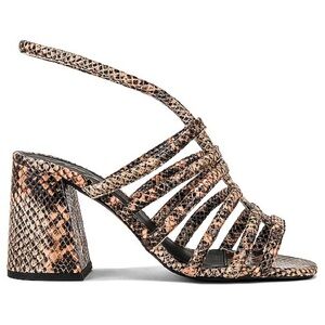 Free People (NWOT) Colette Cinched Heel sandals - Python